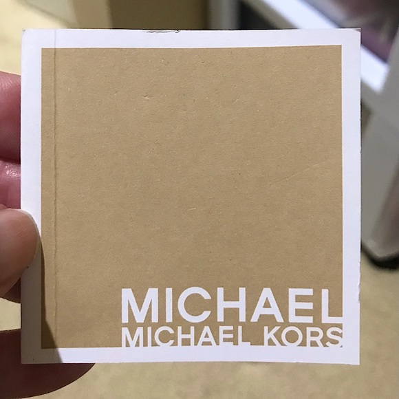 🆕🔥MICHAEL KORS BEZEL BAGUETTE GORGEOUS ROSE GOLD&CLEAR LINK STYLISH WATCH NWT! - Picture 14 of 16